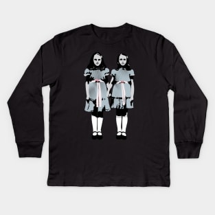 The Shining Twins Kids Long Sleeve T-Shirt